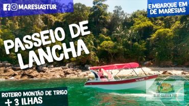 Ilha Montão de Trigo + 3 As Ilhas - BARCO Compartilhado (Maresias)